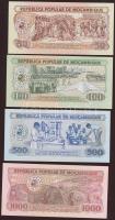 Mozambik 1980. 50M, 100M, 500M, 1000M teljes sor T:I
