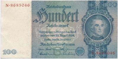 Német Harmadik Birodalom 1935. 100M T:III paper German Third Reich 1935. 100 Mark C:F fine paper