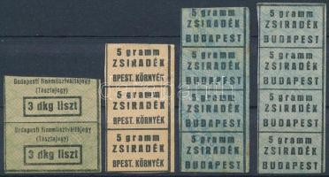 Élelmiszerjegyek, stecklapra rendezve