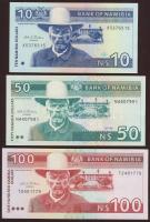 Namíbia 1993. 10$, 50$, 100$ teljes sor T:I
