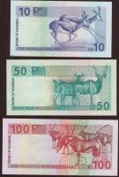 Namíbia 1993. 10$, 50$, 100$ teljes sor T:I