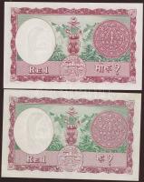 Nepál 1960. 1R + 1965. 1R T:I