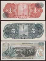 Mexikó 1963. 5P + 1970. 1P + 1972. 5P T:I