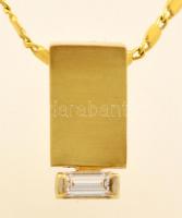 Arany(Au) 8K ékszerszett, nyaklánccal, fülbevalóval, bruttó: 8,5 g