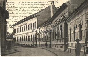 Újvidék, Novi Sad; M. kir. állami polgári leányiskola / girls' school (EK)