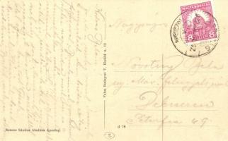 1929 Apostag, utcakép az evangélikus templommal. Bencze Sándor kiadása  (EK)