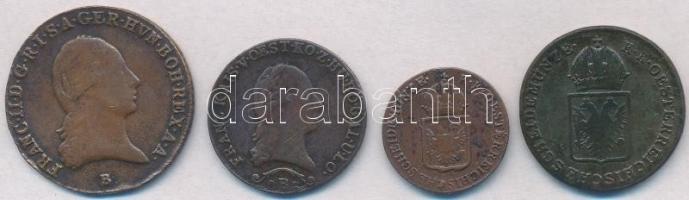 1800B 3kr Cu + 1812B 1 kr Cu + 1816B 1/4kr Cu + 1816O 1kr T:2,2-