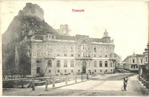 Trencsén, Trencín; Erzsébet szálloda, vár, híd. 356. Weisz Náthán kiadása / hotel, castle, bridge (EK)