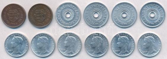 1946-1947. 2f (2xklf) + 1950-1981. 2f Al (4xklf) + 1950-1987. 5f Al (6xklf) T:1-