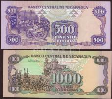 Nicaragua 1985.(1988.) 10C, 20C, 50C, 100C, 500C, 1000C teljes sor T:I