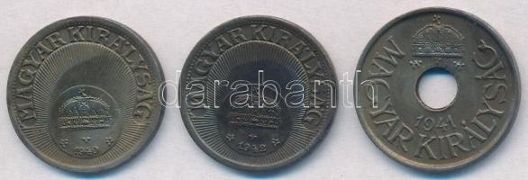 1940-1942. 10f Fe (2xklf) + 1941. 20f Fe T:1-