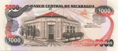 Nicaragua 1988-89. 5000C, 10000C, 100.000C teljes sor T:I