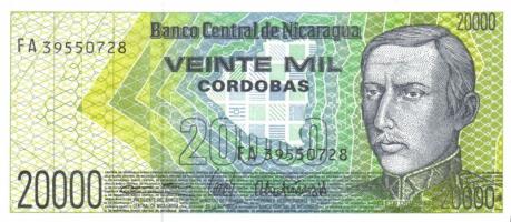 Nicaragua 1989. 20000C + 50000C pár T:I