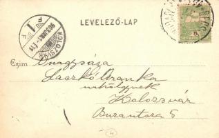 1903 Bánhida, vasútállomás felvételi épülete. Nobel Adolf kiadása / Bahnhof / railway station