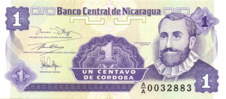 Nicaragua 1990. 1991-92. 1c, 5c, 10c, 25c, 1/2C, 1C, 5C T:I