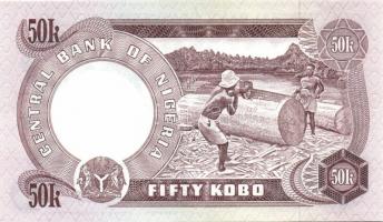 Nigéria 1967. 1Pound T:II + 1973-77. 50k szign.6 (W.P.M.) T:I