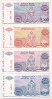 Bosznia-Hercegovina 1993. 5000D-500.000.000D (7xklf) T:I
Bosnia and Herzegovina 1993. 5000 Dinara -...
