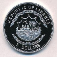 Libéria 2011. 5$ Cu "Nagy Hadvezérek - Erwin Rommel" multicolor, tanúsítvánnyal T:PP 
Lib...