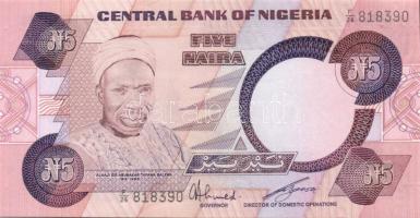 Nigéria 1984, 1991. 1N szign.:7 (W.P.M.), 5N szign.:6 (W.P.M.), 10N szign.:7 (W.P.M.), 20N szign.:7 ...