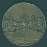 1931. "Budapesti Emlék" szign.: Berán Lajos nagyalakú Br plakett T:2