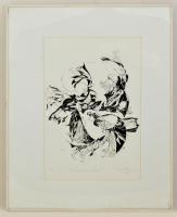 Paul Takacs (1932-2000): Dance. Szitanyomat, papír, jelzet, üvegezett keretben, 48×32 cm