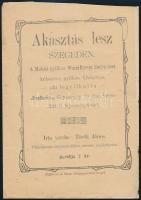 cca 1910 Akasztás lesz Szegeden. Török János által versbe foglalva 4 p.