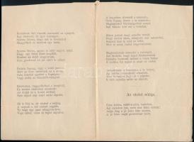 cca 1910 Akasztás lesz Szegeden. Török János által versbe foglalva 4 p