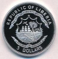 Libéria 2011. 5$ Cu "Nagy Hadvezérek - Moshe Dayan" multicolor T:PP 
Liberia 2011. 5 Doll...