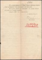 1937 A m. kir. belügyminiszter bizalmas rendelete a spanyol polgárháborúba be nem avatkozásról kötöt...