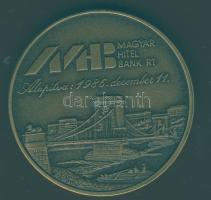 1986. "Magyar Hitelbank - Széchenyi István" Br emlékérem eredeti plombált műanyag ÁPV tokb...