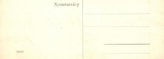 Budapest XI. Gellérthegy villákkal, Hadik laktanya. mini képeslap / minicard (18 cm x 6,8 cm) (fa)