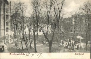 1911 Budapest XIV. István út 91-93. Erzsébet Nőiskola, kert. Klösz György és Fia (EK)
