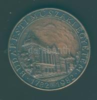 1982. "Budapesti Műszaki Egyetem  - Zempléni Géza" Br emlékplakett T:2