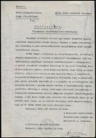 1936 A m. kir. belügyminiszter bizalmas rendelete mely szerint egy prágai nyomdában magyar útlevelek...