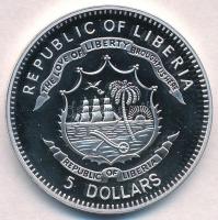 Libéria 2009. 5$ Cu "Nagy Hadvezérek - Árpád fejedelem" multicolor T:PP 
Liberia 2009. 5 ...