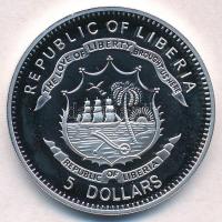Libéria 2009. 5$ Cu "Nagy Hadvezérek - Sir Francis Drake" multicolor T:PP 
Liberia 2009. ...