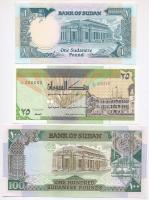 Szudán 1987. 1Ł + 1989. 100Ł + 1992. 25Ł T:I
Sudan 1987. 1 Pound + 1989. 100 Pounds + 1992. 25 Poun...