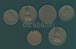 NDK 1960-as, 1970-es évek 6db (4klf) porcelán emlékérem, benne Böttger, Zenenapok és egyéb T:1