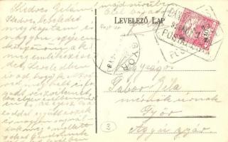 1916 Dánszentmiklós, Fischli Mihály vendéglős Dánosi híres csárdája, csoportkép (az 1907-es hírhedt ...