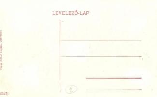 Debrecen, színház, utcai piac árusokkal. Thaisz Arthur kiadása