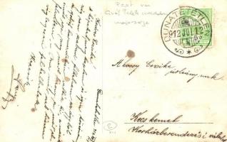 1912 Dunatetétlen, Gróf Teleki uradalom majorsága. photo  (EK)