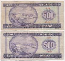 1975. 500Ft (2x) T:III