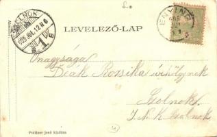 1905 Enying, vasútállomás. Politzer Jenő kiadása / Bahnhof / railway station (EK)
