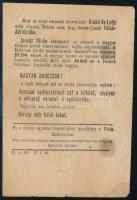 1945 A Vörös Hadsereg magyar katonák számára ledobott röplapja