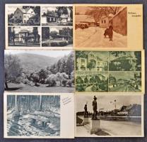 110 db MODERN magyar fekete-fehér városképes lap / 110 modern black and white Hungarian trown-view postcards