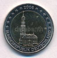 Németország 2008. 2E "Hamburg" T:1-
Germany 2008. 2 Euro "Hamburg C:AU