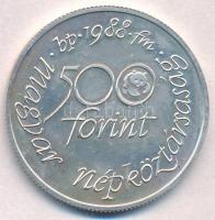 1988. 500Ft Ag "Világ vadvédelmi alap" T:BU 
Adamo EM100