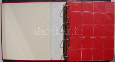 Használt gyűrüs berakó Hartberger típusú éremtokokhoz 18 lappal, 360 férőhellyel