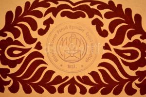 1947 Miskolc, bélyegkiállítás emléklap Örvös János filatelista részére levélzáróval