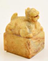 Kínai pecsétnyomó. teknőst ábrázoló faragott kő / Chinese seal maker Turtle 4x6,5 cm